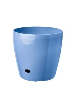 Viva Round Self-Watering Rolling Planter, 14" Diameter -Gardening Sales Store 39325BL 070 tif