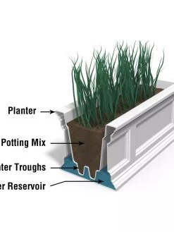 Fairfield Self-Watering Window Box, 3’ -Gardening Sales Store 39344 106V tif