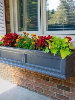 Fairfield Self-Watering Window Box, 4’ -Gardening Sales Store 39345 100V tif