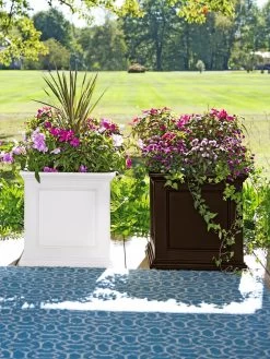 Fairfield Self-Watering Square Planter, 20” X 20” -Gardening Sales Store 39618 3022 001E tif