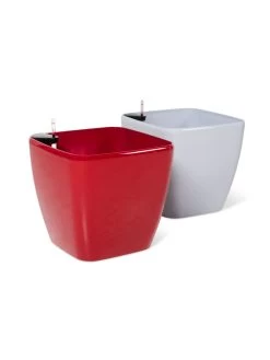 Viva Square Self-Watering Rolling Planter, 20" Diameter, Set Of 2 -Gardening Sales Store 3 4 crop 8612930 0104
