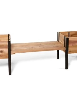 Cedar Bench Kit, Eco-Stained, 48" -Gardening Sales Store 3 4 crop 8613463 0004