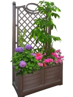 Separate Flower Box With Trellis 18 Separate Flower Box With Trellis -Gardening Sales Store 3 4 crop 8613626 04V