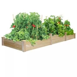 Pine Raised Garden Bed, 2'x4'x10.5" High 6 Pine Raised Garden Bed, 2'x4'x10.5" High -Gardening Sales Store 8588181 01V tif