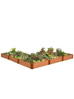 L-Shaped Composite Raised Bed, 12'x12' With 1" Boards -Gardening Sales Store 8588254 04v