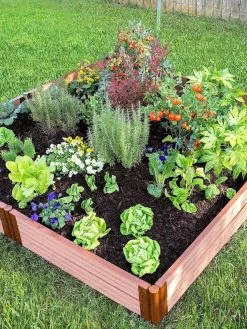 Classic Sienna Composite Raised Bed, 11" High With 2" Board -Gardening Sales Store 8588280 05V tif