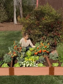 Classic Sienna Composite Raised Bed, 11" High With 2" Board -Gardening Sales Store 8588283 03V tif