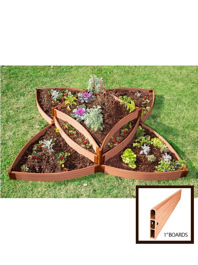 Classic Sienna Raised Garden Bed Versailles Sunburst With 1" Boards 1 Classic Sienna Raised Garden Bed Versailles Sunburst With 1" Boards