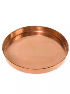 Large Round Copper Plant Tray, 14" -Gardening Sales Store 8593531 1173 tif