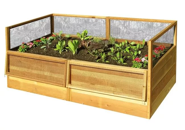 OLT Raised Cedar Garden Bed, 3' X 6' 1 OLT Raised Cedar Garden Bed, 3' X 6'