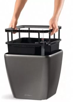 Lechuza® Quadro LS Premium Self-Watering Square Planters -Gardening Sales Store 8594096 04V tif
