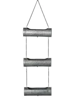 Galvanized Hanging Triple Planter 12 Galvanized Hanging Triple Planter -Gardening Sales Store 8595213 0005 tif