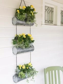 Galvanized Hanging Triple Planter 9 Galvanized Hanging Triple Planter -Gardening Sales Store 8595213 1108 tif