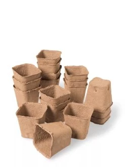 3-1/2” Square Biodegradable Pots, Set Of 18 -Gardening Sales Store 8595967 9476 tif