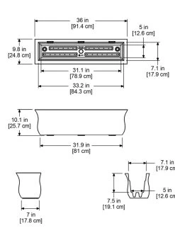 Valencia Window Box, 3' 9 Valencia Window Box, 3' -Gardening Sales Store 8596436 18V tif