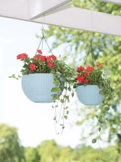 Weave Self-Watering Hanging Basket, 10" 5 Weave Self-Watering Hanging Basket, 10" -Gardening Sales Store 8596490 2069 tif