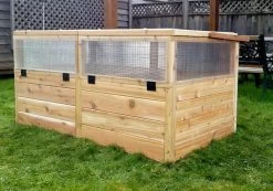 Garden In A Box Cedar Raised Bed With Greenhouse, 3' X 6' -Gardening Sales Store 8597082 05V tif