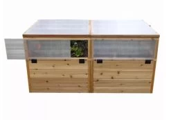 Garden In A Box Cedar Raised Bed With Greenhouse, 3' X 6' -Gardening Sales Store 8597082 06V tif