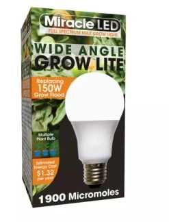 Miracle LED Corded 4-Socket Grow Light Kit With Bulbs, Full Spectrum And Red -Gardening Sales Store 8599032 02V tif