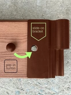 Classic Sienna Circle Keyhole Garden With 2" Boards -Gardening Sales Store 8599444 03v