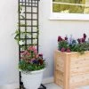 Mission-Style Planter Stand With Trellis