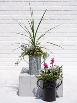 Metal Bucket Planters