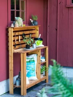 Gardener’s Supply Tall Cedar Potting Bench -Gardening Sales Store 8609185 0564 tif
