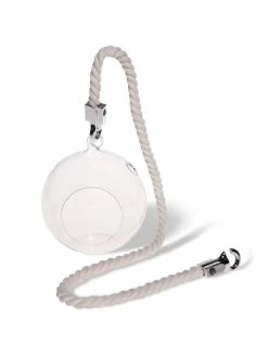 Mini Blown-Glass Hanging Terrarium, Set Of 2 -Gardening Sales Store 8609218 4734