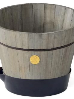 VegTrug® Build-a-Barrel Wooden Planter With Self-Watering Reservoir Tray, 18" 12 VegTrug® Build-a-Barrel Wooden Planter With Self-Watering Reservoir Tray, 18" -Gardening Sales Store 8610253 08V tif