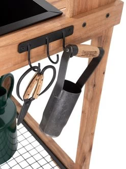 Dynamic Acacia Potting Bench With Soil Reservoir -Gardening Sales Store 8611009 004