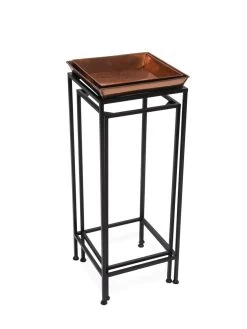 Square Nesting Plant Stands With Trays, Set Of 2 10 Square Nesting Plant Stands With Trays, Set Of 2 -Gardening Sales Store 8611014 001 tif