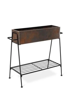 Rectangular Corten Planter And Stand -Gardening Sales Store 8611028 1245 tif