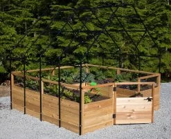 Garden In A Box With Greenhouse, 8' X 8' -Gardening Sales Store 8611033 03V jpg
