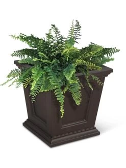 Fairfield Self-Watering Square Planter, 16” X 16” -Gardening Sales Store 8611695 04V tif
