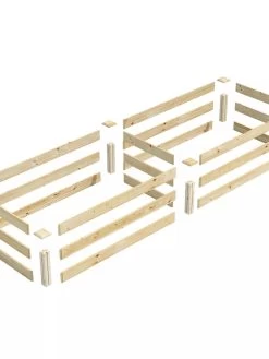 Pine Raised Garden Bed, 2' X 8' -Gardening Sales Store 8612244 01V jpg