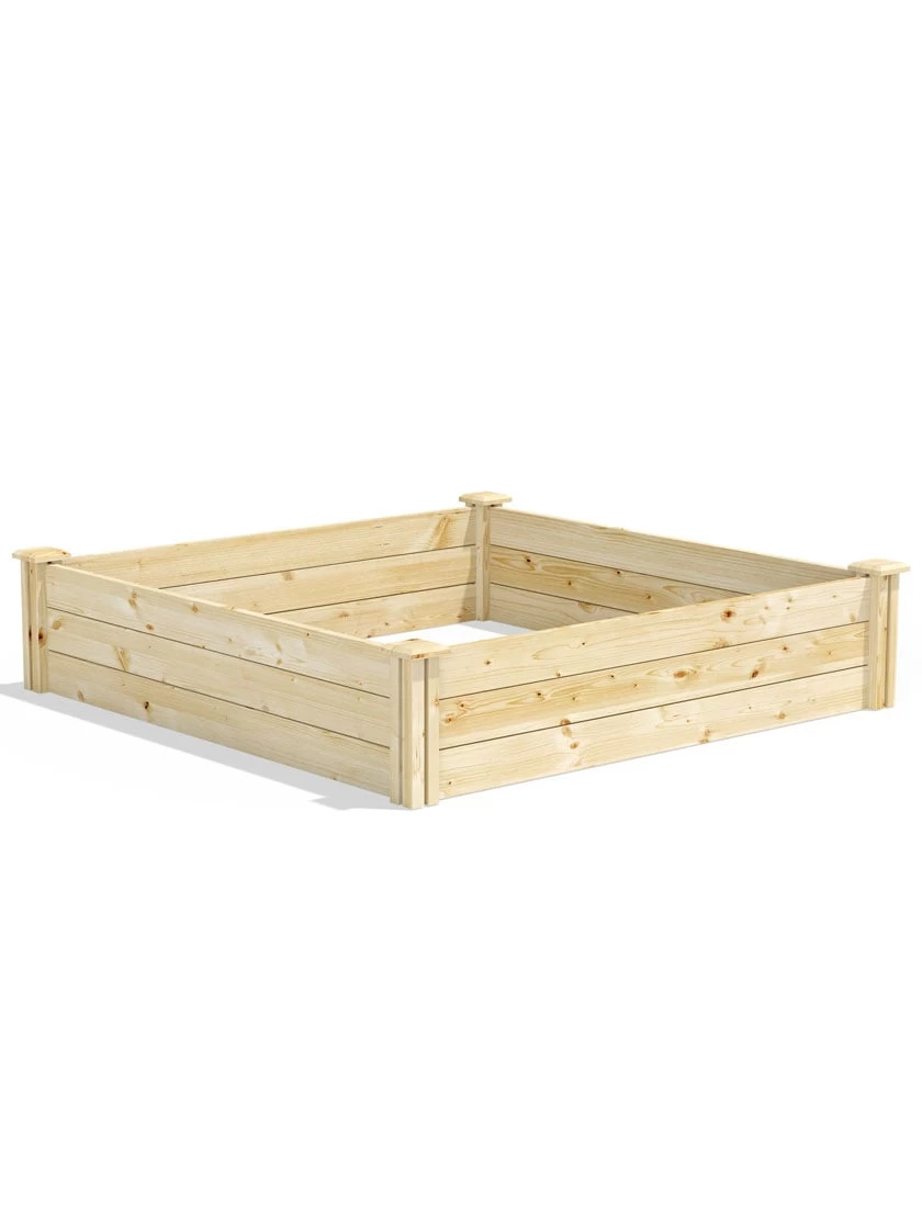Pine Raised Garden Beds, 4'x4' 5 Pine Raised Garden Beds, 4'x4' - Image 5