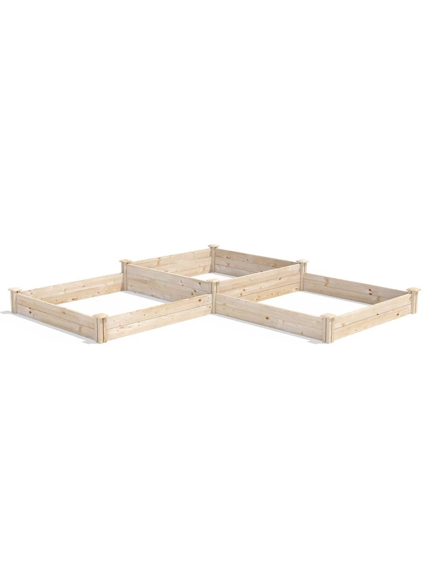 2-Tier Pine Raised Garden Bed, 4'x12' 2 2-Tier Pine Raised Garden Bed, 4'x12' - Image 2