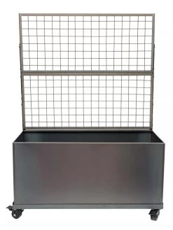 Nice Corten Trough Planters With Trellis -Gardening Sales Store 8612395 01V jpg