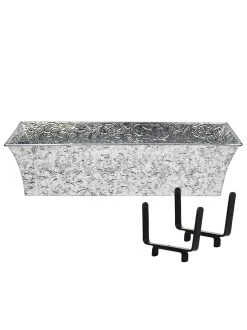 Achla Designs Handrail Flowerbox Bracket Kit For Rail -Gardening Sales Store 8612883 01v achla designs handrail flowerbox bracket kit for 2x4 inch rail