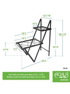 Achla Designs Duet Plant Stand -Gardening Sales Store 8612905 02v