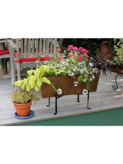 Achla Designs Copper Flower Box With Folding Stand -Gardening Sales Store 8612914 04v