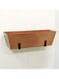 Achla Designs Plain Copper Plated Flower Box, Large 6 Achla Designs Plain Copper Plated Flower Box, Large -Gardening Sales Store 8612915 04v