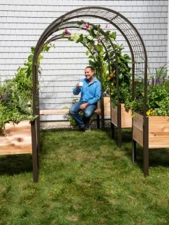 2’ X 4’ Arch Trellis For Planter Boxes -Gardening Sales Store 8612976 0549