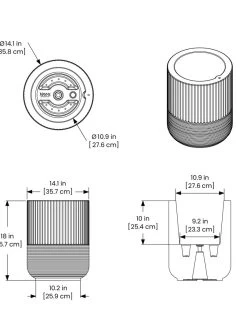 Arden Round Planter -Gardening Sales Store 8613267 01V tif