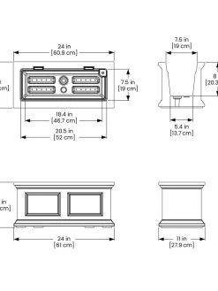 Fairfield Self-Watering Window Box, 2’ -Gardening Sales Store 8613268 06V tif