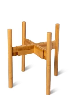 Adjustable Bamboo Plant Stand, Set Of 2 -Gardening Sales Store 8613292 7071