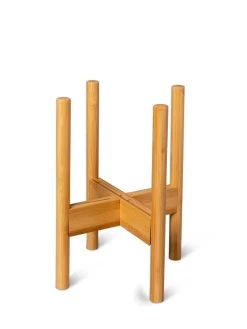 Adjustable Bamboo Plant Stand, Set Of 2 -Gardening Sales Store 8613292 7076