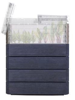 Modular Rectangular Raised Bed Kit With Translucent Panels & Lid 5 Modular Rectangular Raised Bed Kit With Translucent Panels & Lid -Gardening Sales Store 8614250 01V