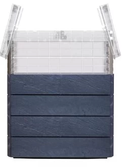 Modular Rectangular Raised Bed Kit With Translucent Panels & Lid