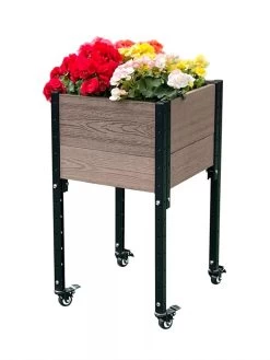 Mobile Elevated Corner Planter -Gardening Sales Store 8614267 02V